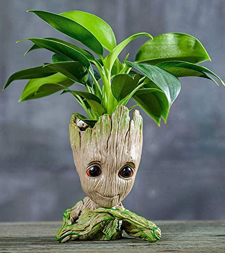 Ecosides Bébé Groot Pot de Fleurs,Baby Groot Pot à Plantes Succulentes,Bébé Mignon Modèle Jouet Pen Pot Pot à Crayons Pot à Stylo,pour Bureau et Décoration de Bureau (Style 5)