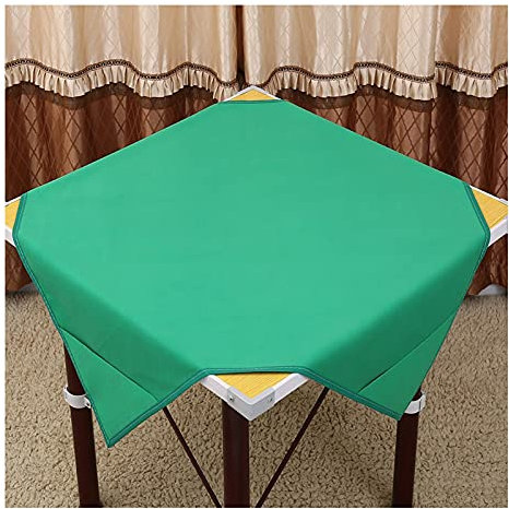 Universal Mahjong Tischdecke Square Mahjong Game Tischdecke - Spieltischdecke Card Poker Mahjong-Matte - Kartenspiele Brettspiele Dominosteine Spieltisch Game Table Cover,Grün b,100 * 100cm