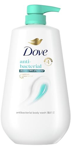 Dove Body Wash with Pump Antibacterial For All Skin Types Protects from Dryness 30.6 oz