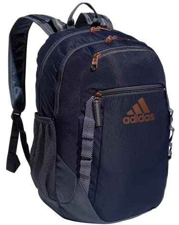 adidas Unisex's Excel 6 Backpack Discontinued Bag, Shadow Navy/Onix Grey/Rose Gold, One Size