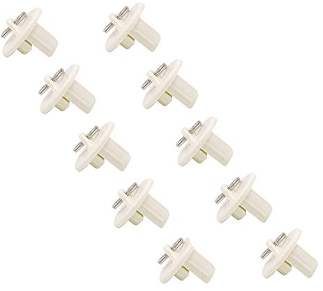 Lihopefe Universal 5er-Pack Zugring-Endkappen, Ersatz-Schattenteile für Außen- und Innenrollos (Beige)