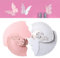 Kesote 100 Pcs Marque Place Bapteme en Kraft, Carte de Verre Papillon, Porte Nom Table, Deco pour Bapteme Fille, Communion, Marriage, Anniversaire, Fête, Noel, Cadeaux (blanc et rose)