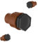 Kirchhoff | 3 x Endstück | Fitting für Tröpfchenbewässerung | Klemmverbindung für Drip-Bewässerung | Made in EU | Garten-Bewässerungssystem Braun