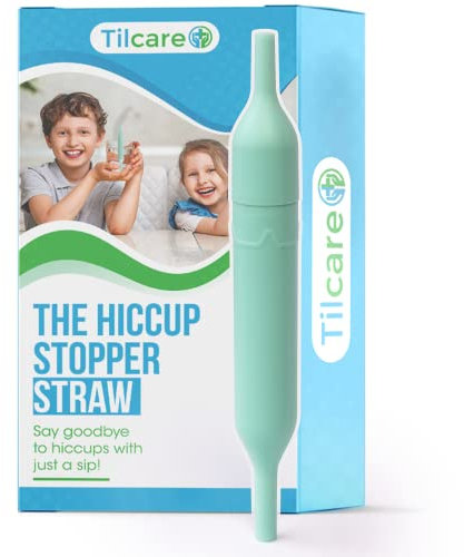 Hiccup Straw by Tilcare - Natural Remedy for Hiccups in Children and Adults - Food-Grade Anti-Hiccup Device for at Home and Travel