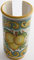 Portabicchieri grande in ceramica siciliana giallo e verde di santo stefano di camastra decorata a mano Limoni Art 17