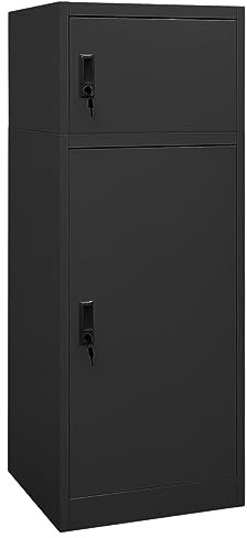 ZEYUAN Armadietto per Sella Antracite 53x53x140 cm in Acciaio,Ricreazione all'aperto,Equitazione,Accessori per finimenti per Cavalli,Accessori per Selle,Portasella(SPU:339602)