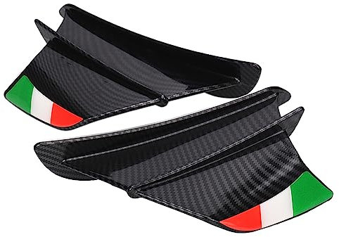 Für Aprilia Tuono 1000 RS125/RS250 RSV1000 Mille Rs 660/125 RS660 RS125 Motorrad Winglet Aerodynamische Flügel Kit Spoiler Verkleidungs Winglets (Color : Style5)