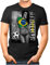 OM3 - Brazil-Champions - Herren T-Shirt mit Länderflagge Sexy Girl Frau Fußball Trikot Brasilien Vintage Schwarz 3XL
