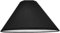 Coolie Abat-jour uni en coton pour lampe de table ou plafond Suspension cylindrique avec réducteur Noir 25 cm