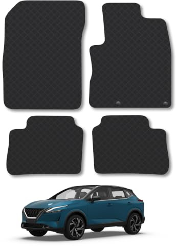 Nissan Qashqai (2021+) [E-Power] 3mm Rubber Car Mats | Tailored Fit Durable Floor Mats Full Coverage Protection Waterproof Accessories Easy Clean Anti Slip Made in the UK