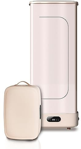 Secadora de ropa plegable para el hogar, secadora de calefacción automática, máquina de cuidado de ropa eléctrica portátil de 800 W con temporizador de 240 minutos, planchadora de secado completamente