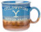 Silver Buffalo Yellowstone Dutton Ranch Reactive Glaze Ceramic Camper Mug, 20 Ounces