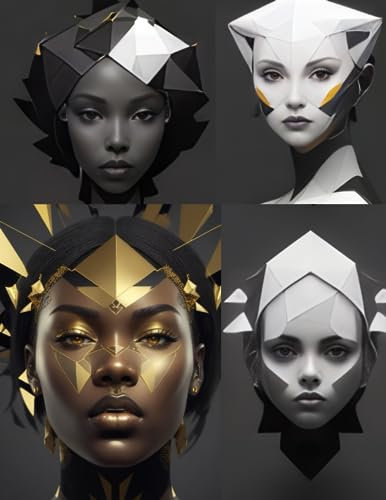 Trans Pages 2023 Weekly Planner: a collage of ebony art unique artwork of a woman's face