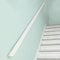 Wooden Handrails for Stairs, Non-Slip Stair Banister with Brackets, Against The Wall Elderly and Children's Safety Grab Bar Kit, for Interior Corridor Villa Building Loft (White, 50cm)