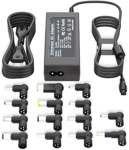 Cargador de computadora portátil Universal pd90w 15v 16v 18.5v 19v 19.5v 20v, Adecuado para el Cable de Carga de la Serie LCD Lenovo IBM ASUS HP DELL Macro Gateway Samsung Sony Fujitsu Toshiba JBl LG