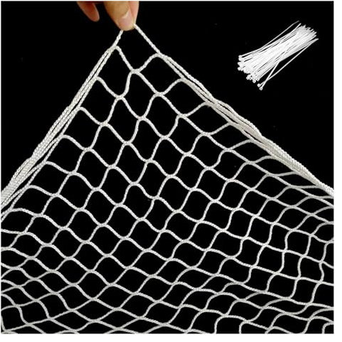 MZPOZB Gartennetz 3x3cm Knotenloses Sicherheitsnetz for Kinder, Kleinkinder, Tiere, Fallschutz, weiches Nylonnetz, Vogelschutznetz, Gartenzaun, Pflanzenschutz Garten Feinmaschige(1x6m)