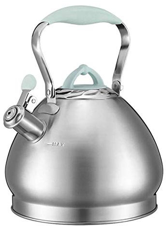 Tea Kettle Stovetop Whistling Large Capacity Whistle Kettles Matcha Green Handle with Quick Boil Kettle Gas Stove Induction Cooker Universal Kettle