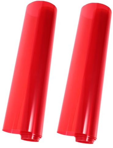 iplusmile 2stücke Auto Scheinwerfer Folie Rote Tönungsfolie Für Nebelscheinwerfer Und Rücklichter Lagig Schutzfolie Für Bessere Sichtbarkeit Und