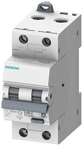 SIEMENS Sentron 5SU1 FI/LS-Schalter 10A, 2-polig Typ C, Empfindlichkeit 30mA