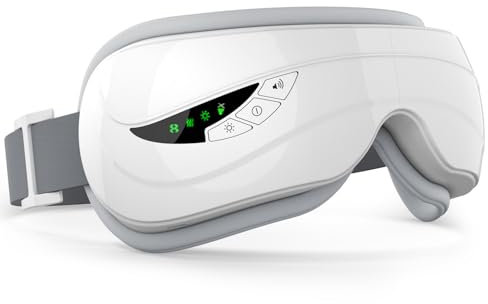 Eye Massager with Heat, Heated Eye Mask with Music, Face Massager, Eye Care Gifts for Women and Men, Eye Mask Massage for Eyes, Christmas Gifts for Mom/Dad