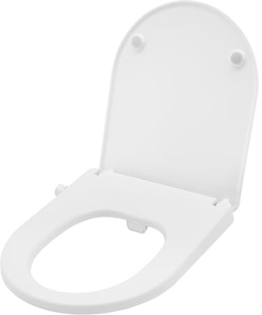 Qussse WC Sitz, WC-Deckel Klodeckel Toilettendeckel mit selbstreinigenden Doppeldüsen, nicht elektrisch, WC Aufsatz Bidet
