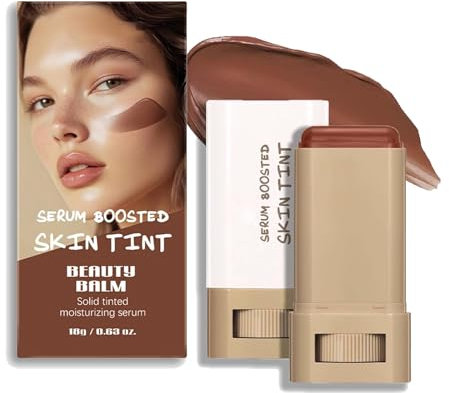 Beauty Balm Serum Boosted Skin Tint, Confidita's Serum Boosted Skin Tint Balm, Skween Skin Tint Stick, Solid Tinted Moisturizing Serum Foundation Stick, Skin Tint Balm for Women (02)