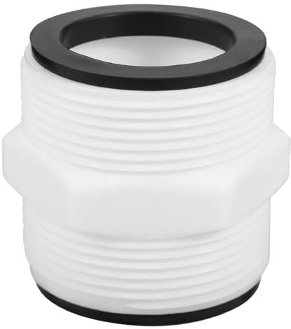 HAFRILY Poolschlauch 38mm Verbinder für Intex Coleman Schlauchverbinder Poolschlauch Schlauchadapter mit 2 Schwarz Dichtung Gartenschlauchverlängerung Poolzubehör