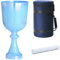 DXDXZDXLUF Cuenco Tibetano de 432 Hz con Cuenco Tibetano de Cristal curativo, con Bolsa de Transporte y mazo de Gamuza, Cuenco Tibetano de Chakras para meditación, Color Azul (Nota A, 7 Pulgadas)
