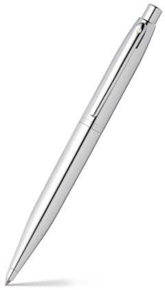 Sheaffer VFM E9421 Polished Chrome With Chrome Plated Trims Ballpoint Pen - Fitted with Black Ink Refill