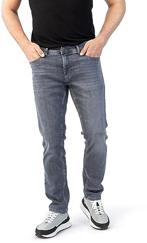 STOOKER Glendale Season Herren 5-Pocket-Jeans Slim Straight Fit Denim/Jeans clean wash gerade lang