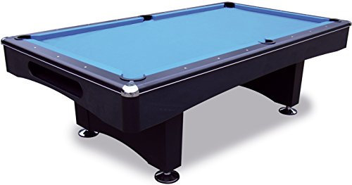 1a-sports Pool Billardtisch Black Pool 8 ft - 224x112 cm mit Schieferplatte inkl. Montage und Zubehörset von John West Billard