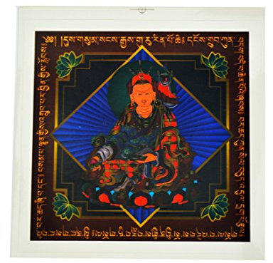 fengshuisale Feng Shui Reichtum Guru Rinpoche Auto Aufkleber (5 Stück) W Rot String Breacelet w2516