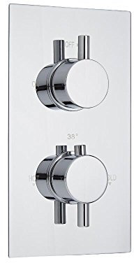 Milano Mirage 1 Outlet Twin Thermostatic Concealed Mixer Shower Valve - Chrome