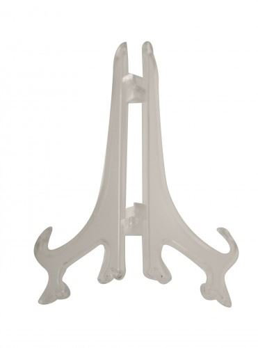 Fort Fasteners Plate Stand Clear 150mm(9 Inch-12 InchPlate) Pack of 1