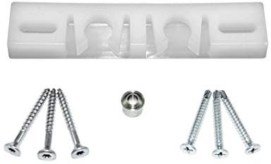 GU Türschnäpper/Balkontürschnäpper/Fensterschnäpper Kunststoff 9.33434.07 (9-33434-07-0-0) inclusive Rollzapfen & SN-TEC Montagematerial