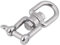 KIMISS Anillo giratorio de acero inoxidable 304 para uso rudo, dispositivo de grillete de enganche rápido (6mm), para bricolaje, náutica o camping, resistente a la corrosión, fácil de instalar