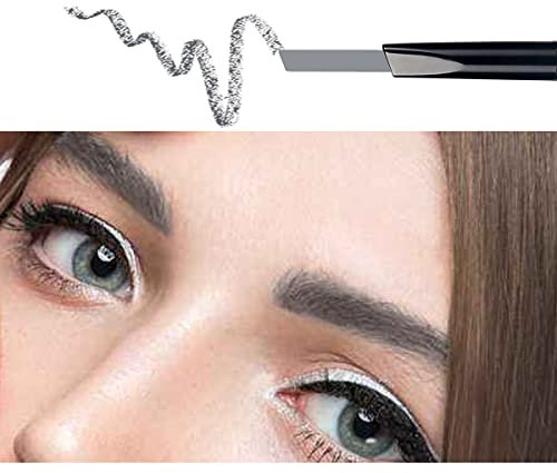 ANIFER Augenbrauenstift Grau Wasserdichtes, automatisch einziehbares, langlebiges, doppelendiges Make-up (grau/Gray # 5)