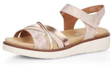 Rieker Femme Remonte Damen D2058 Sandalen Sandale, Rosa, 39 EU