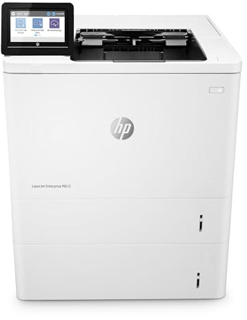 HP LaserJet Enterprise M612x Monochrome Printer with Built-in Ethernet, 2-Sided Printing & Extra Paper Tray (7PS87A), White