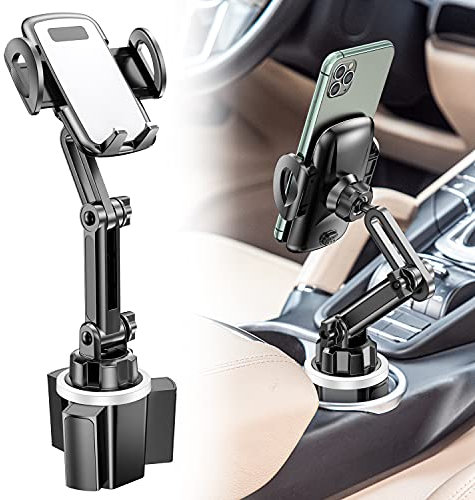 Car Cup Holder Phone Mount, CTYBB Cup Holder Cradle Car Mount with Adjustable Neck for Cell Phones iPhone 12 Pro Max /11 Pro/XR/XS/8/7 Plus/6s, Samsung S10 Plus/S9/Note9, Huawei etc.