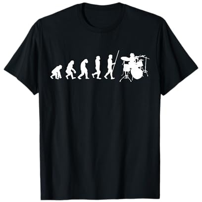 Evolution Schlagzeuger Drummer | Schlagzeug Geschenke T-Shirt