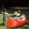 Fatboy Lamzac 3.0 Inflatable Sofa Lounger – No Pump Needed – Indoor & Outdoor Use – 200 x 90 x 50 cm - Rot
