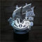 Wolobox LED-Lampe Anime Manga One Piece Thousand Sunny Farbwechsel USB Nachtlicht und Dekoration