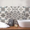 RE-COVERTILES - Autocollants Carrelage Salle de Bain et Cuisine 24 Pcs 10x10 cm - PS00022 Décoration murale en carrelage mosaïque PVC imperméable style carreaux de ciment Azulejos