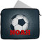 Novelty Things Personalised Any Name FootBall Design Laptop Case Sleeve Tablet Bag Chromebook Gift 345 (9-10 inch)