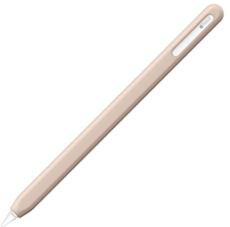 UPPERCASE Designs NimbleSleeve – Prämie Apple Pencil 2 Schutzhülle aus Silikon, nur für iPad Apple Pencil Pro und 2nd Generation (Beige)