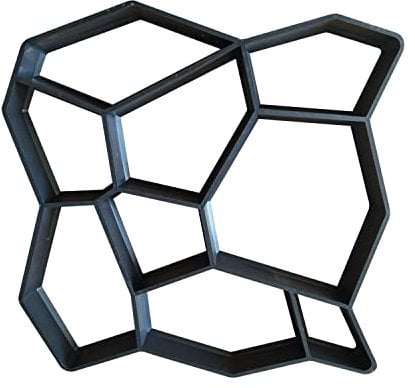 FHONYX Moldes 50x50x4cm, Losas De Pavimento, braguero, césped de jardín, decoración jardín, ruta, DIY, aceras, adoquines, Reutilizable, polivalente, imitación de piedra