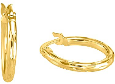s.Oliver Creolen 925 Sterling Silber Damen Ohrschmuck, 1,6 cm, Gold, Kommt in Schmuck Geschenk Box, 2034240