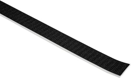 Klettband selbstklebend 25 m | weiß oder schwarz | Breite frei wählbar | Flauschband oder Hakenband (25 mm Hakenband, schwarz)