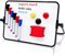 Wieat 21 x 30 cm magnetisches Whiteboard mit Ständer für Kinder, trocken abwischbar, magnetisch, doppelseitig, abwischbar, Mini-A4-Magnettafel, Schreibtafel für Kinder, Schule, Zuhause, Büro,